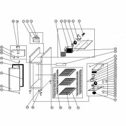 Congélateur vertical GN2/1 - -24 à -18 - °C - 1 porte pleine battantes à fermeture automatique - SS201 - Électronique - Ventilé