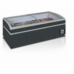 Réfrigérateur / congélateur de supermarché gris - 870 litres -24 à -18 / -1 à 15 - °C - Anthracite RAL7016 - Électronique - Stat