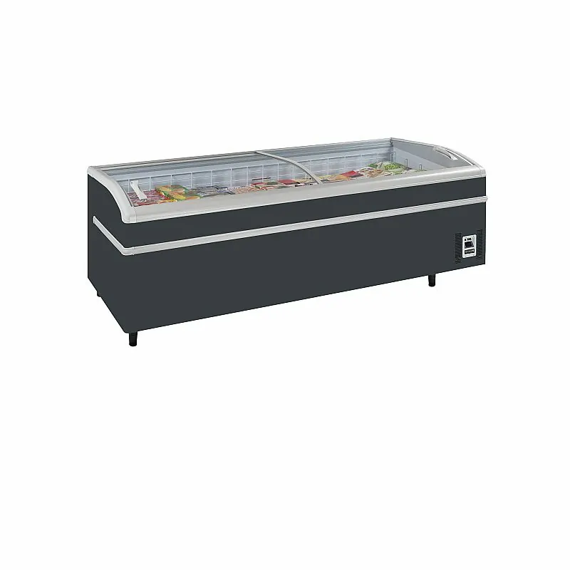 Réfrigérateur / congélateur de supermarché gris - 1030 litres -24 à -18 / -1 à 15 - °C - Anthracite RAL7016 - Électronique - Sta