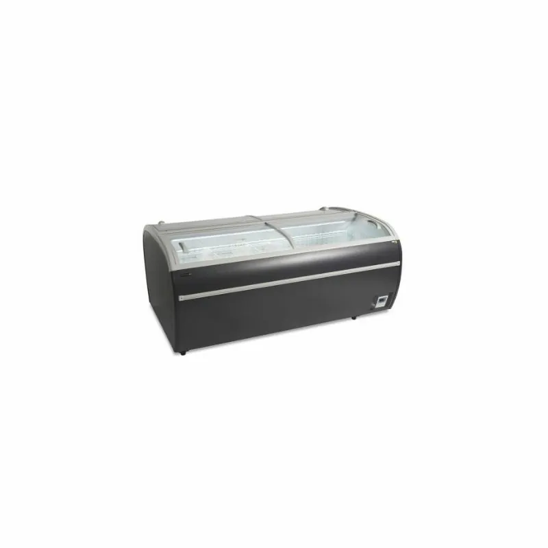 Réfrigérateur / congélateur de supermarché gris - 1697 litres -24 à -18 / -1 à 15 - °C - Anthracite RAL7016 - Électronique - Sta