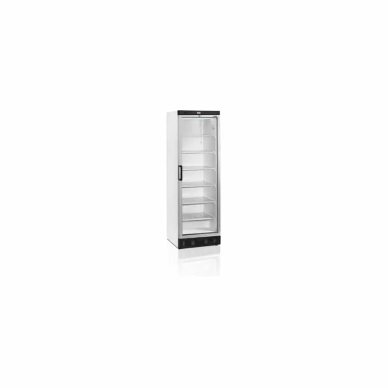 Congélateurs verticaux de vitrine - 300 litres -24 à -14 - °C - 1 porte vitrée chauffée battantes - Blanc - Mécanique - Statique