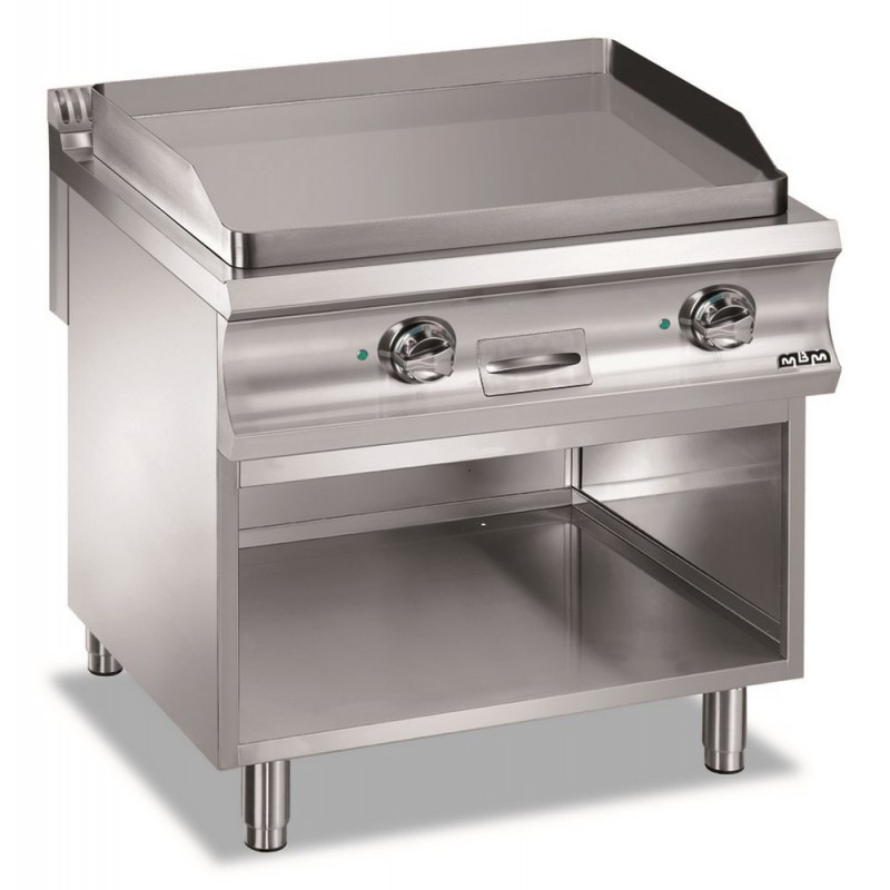 Plancha Électrique Pro MOOTACO 3000W - Plaque Inox Lisse 54x30cm - Parfaite Pour Restaurants & Food Trucks