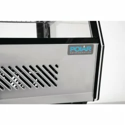 Vitrine réfrigérée de comptoir noire Polar Série G 120L