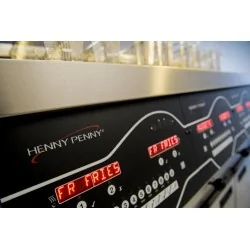 Friteuse haut rendement Henny Penny électrique 2 x 1/2 cuve ( 2x7 litres ) avec relevage - Gamme Evolution Elite