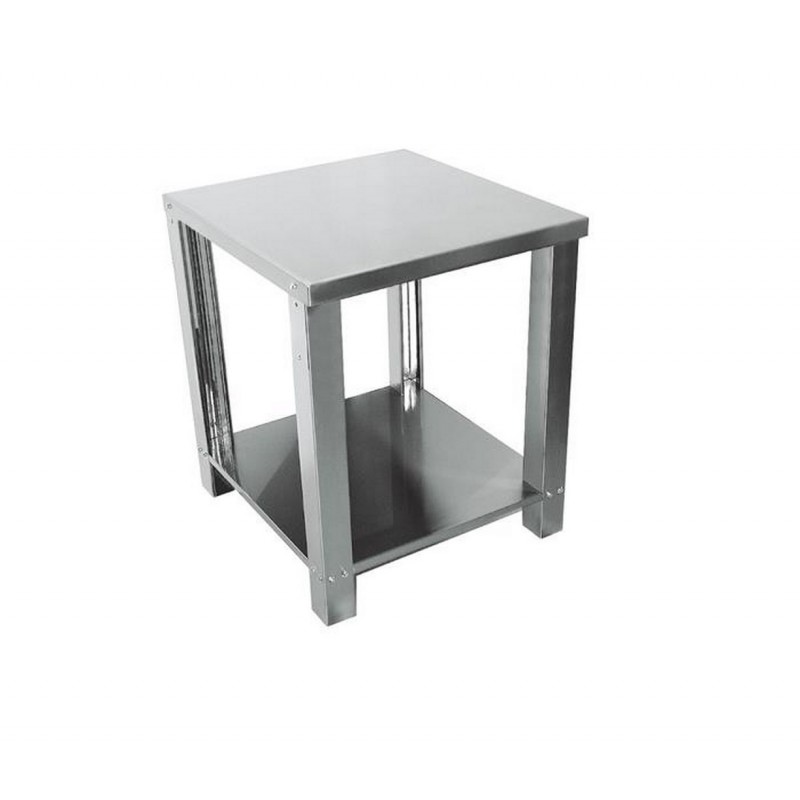Supports en acier inox, avec plan de travail pour formeuse modèle PF33L-PF33 - Pizza Group Supports en acier inox, avec plan de travail pour formeuse modèle PF33L-PF33 - Pizza Group