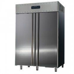 réfrigérateur 1400 litres en inox, GN 2/1, -2°/+8°C, isolation 85 mm