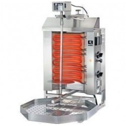 Machine à kebab- électrique - avec cuve rectangulaire pour graisse 500 x 350 mm- POTIS