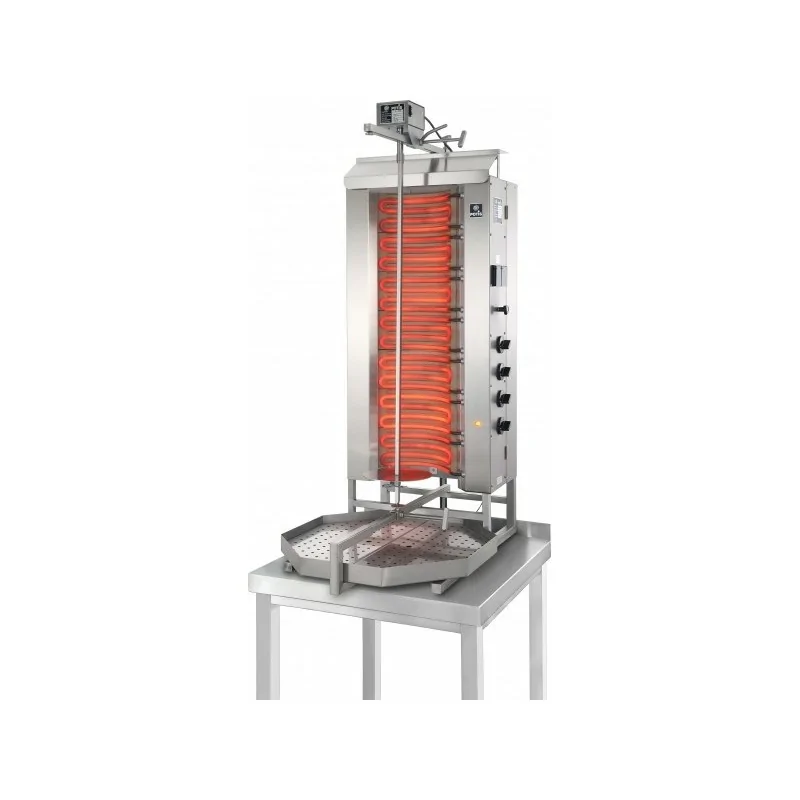 Machine à kebab- électrique - Capacité 50 kilos -avec cuve octogonale 500 x 500 mm- POTIS