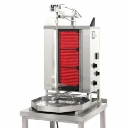 Machine à kebab- électrique - Capacité 30 kilos -avec cuve octogonale moteur au-dessus - POTIS