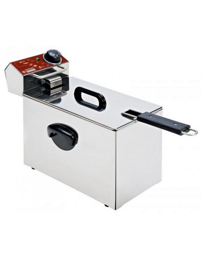 Friteuse Semi-pro BIGBEN 4L - Capacité 1kg De Frites - Thermostat Réglable 150-190°C - Acier Inoxydable
