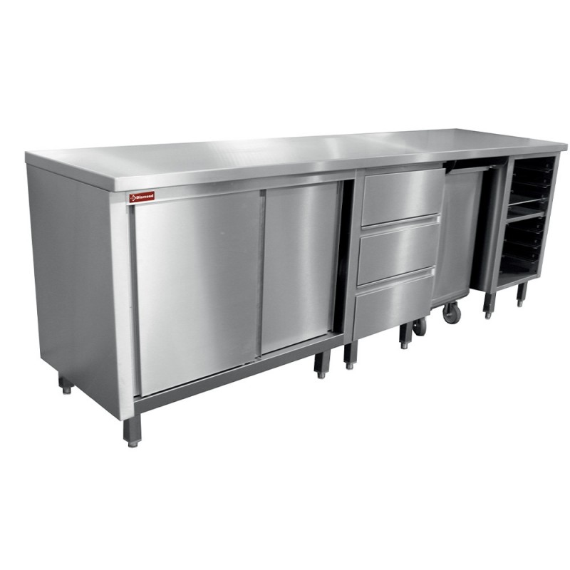 Module pâtisserie trémie 125 litres sur roulette meubles pâtisseries composes euronorme Module pâtisserie trémie 125 litres sur roulette meubles pâtisseries composes euronorme