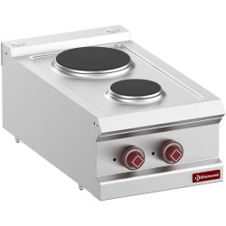 Cuisinière électrique avec 2 plaques rondes à poser