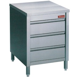 Table sur armoire avec 3 tiroirs