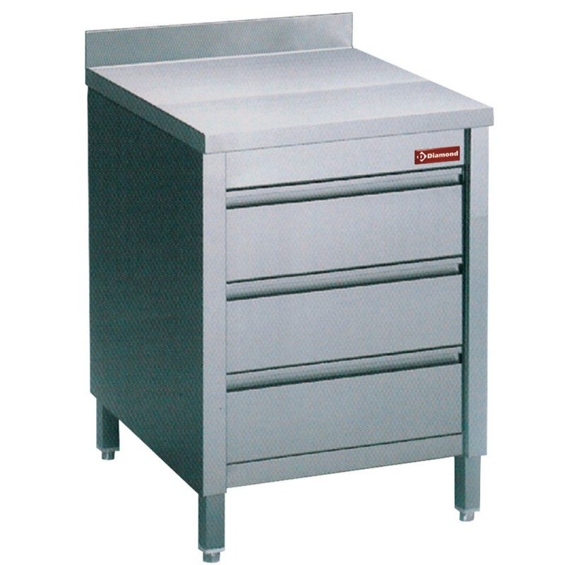 Table sur armoire avec tiroirs Table sur armoire avec tiroirs