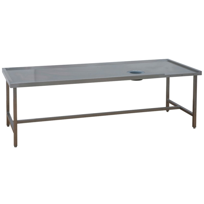 Table triage (gauche) avec roulettes vide-ordures tables et convoyeurs Table triage (gauche) avec roulettes vide-ordures tables et convoyeurs
