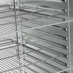 Armoire positive ventilée 700 litres 1 porte vitrée sur roues 0/+8°C - 693x586x2145 mm