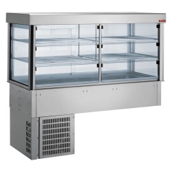 Vitrine réfrigérée encastrable self 4 GN 1/1
