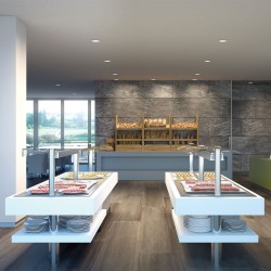 Vitrine réfrigérée et cuve réfrigérée 4 GN 1/1