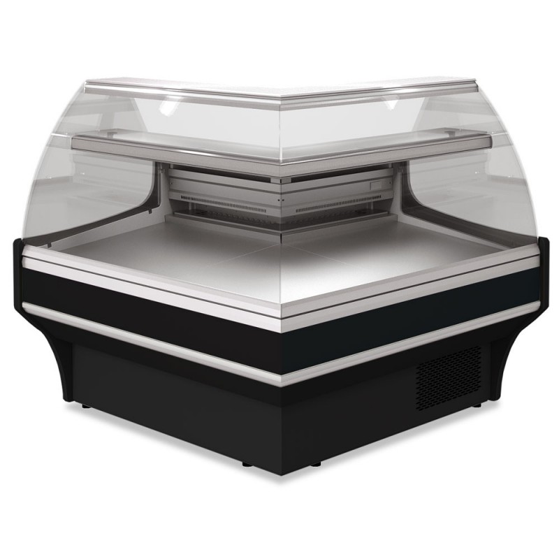 Angle ouvert 90° ventilé vitre basse noir Angle ouvert 90° ventilé vitre basse noir
