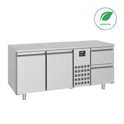 700 TABLE RÉFRIGÉRÉE 2 PORTES ET 2 TIROIRS MONOBLOCK ENERGY LINE - 1785x700x850 mm