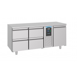700 TABLE RÉFRIGÉRÉE 1 PORTE ET 4 TIROIRS MONOBLOCK ENERGY LINE - 1785x700x850 mm
