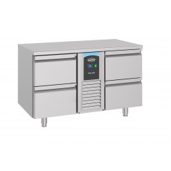 700 TABLE RÉFRIGÉRÉE 4 TIROIRS MONOBLOCK ENERGY LINE - 1300x700x850 mm