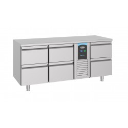 700 TABLE RÉFRIGÉRÉE 6 TIROIRS MONOBLOCK ENERGY LINE - 1785x700x850 mm