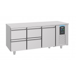 700 TABLE RÉFRIGÉRÉE 1 PORTE 4 TIROIRS ENERGY LINE - 1865x700x850 mm