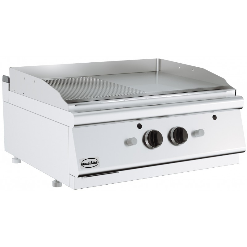 BASE 700 PLAQUES GRILL A GAZ CHROME/RAINURÉES - 800x700x300 mm BASE 700 PLAQUES GRILL A GAZ CHROME/RAINURÉES - 800x700x300 mm