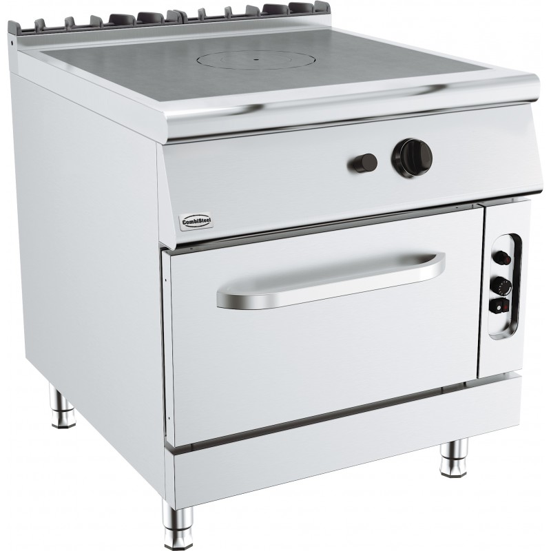 BASE 900 CUISINIERE PLAQUES COUP DE FEU AVEC FOUR A GAZ - 800x900x900 mm BASE 900 CUISINIERE PLAQUES COUP DE FEU AVEC FOUR A GAZ - 800x900x900 mm