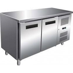 Table réfrigérée Inox/Aluminium sans dosseret - 2 portes - AFI