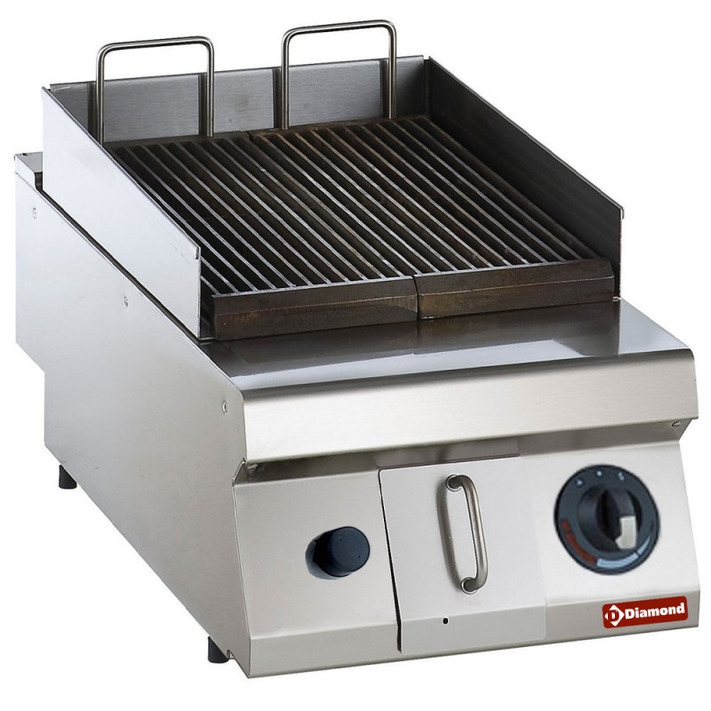 Gril à gaz haute performance avec grilles de cuisson en fonte et construction en acier inoxydable Gril à gaz haute performance avec grilles de cuisson en fonte et construction en acier inoxydable