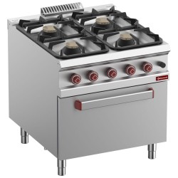 Cuisinière à gaz haute efficacité avec four : modèle à 4 brûleurs