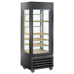Vitrine Réfrigérée Noir pour Vins - 440 Lt, Design Épuré, Éclairage LED