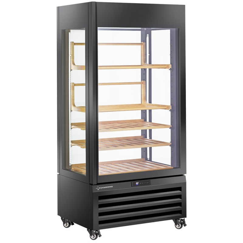 Vitrine à Vin Noir : Élégance et Performance pour Cavistes et Restaurants