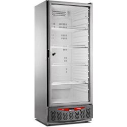 Réfrigérateur Vitré 525L Inox GN2/1+600x400, Éco-Responsable, Classe B