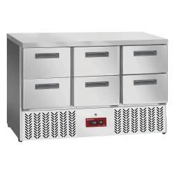 Table réfrigérée Compact Line EVO avec 6 tiroirs GN 1/1