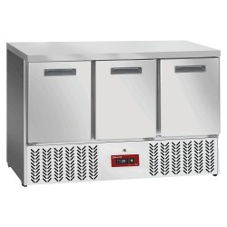 Table Frigorifique 3 Portes GN 1/1 - Ligne Compacte EVO, Éco-Responsable et Performante