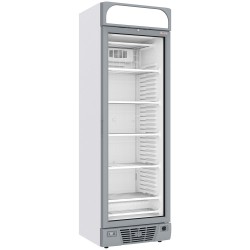 Vitrine Réfrigérée Négative 374L - Blanche avec Éclairage LED et Serrure à Clés