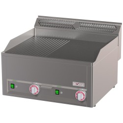 Double plaque de cuisson électrique en fonte avec régulation indépendante