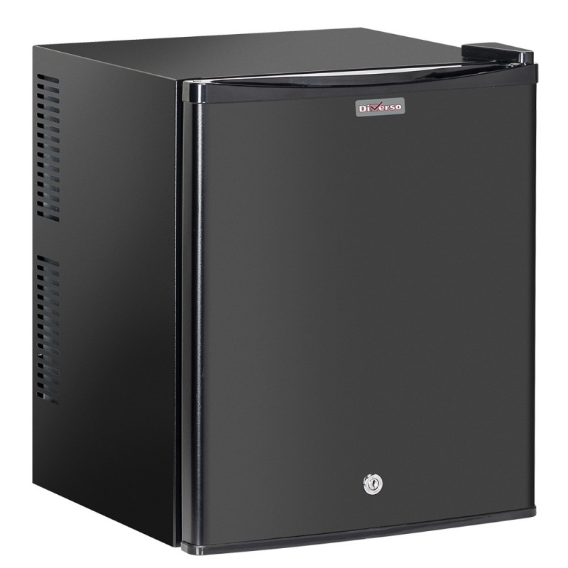 Minibar Porte Pleine 40L Noir avec Réfrigération Silencieuse et Fermeture à Clés Minibar Porte Pleine 40L Noir avec Réfrigération Silencieuse et Fermeture à Clés