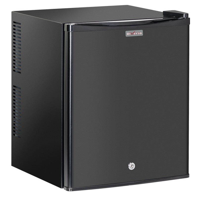 Minibar compact noir avec porte pleine, 26 litres - Classe énergétique B, fonctionnement silencieux Minibar compact noir avec porte pleine, 26 litres - Classe énergétique B, fonctionnement silencieux