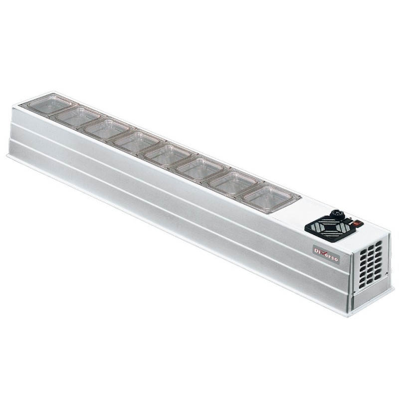 Réfrigérateur compact 8x GN 1/6 avec isolation polyuréthane et thermostat électronique Réfrigérateur compact 8x GN 1/6 avec isolation polyuréthane et thermostat électronique