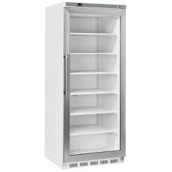 Armoire Congélateur 600L, Porte Vitrée, Statique - Blanc