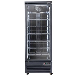 Vitrine Congélateur Verticale Noire, 560 Litres -
