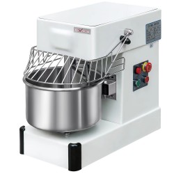 Pétrin à Spirale 10L sur Roues avec Cuve Inox et Sécurité Avancée