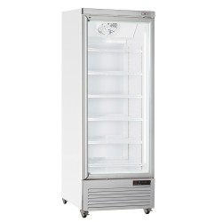 Réfrigérateur vertical vitrine, 1 porte, 615 litres - Blanc