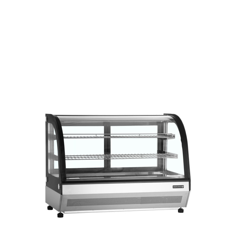 Armoire réfrigérée tabletop pour une excellente présentation des produits +2 à +8°C - 900 x 560 x 670 mm - 130 / 78 L