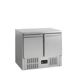 Comptoir Saladette Gastro pour Cuisines Professionnelles: Température +2 à +10°C, Dimensions 900x700x877 mm, Capacité 260/225 L
