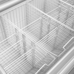 Optimisation de l'Espace : Vitrine Froid Négatif à Deux Niveaux -21 à -15°C, 1210x790x1213 mm, 450/408 L